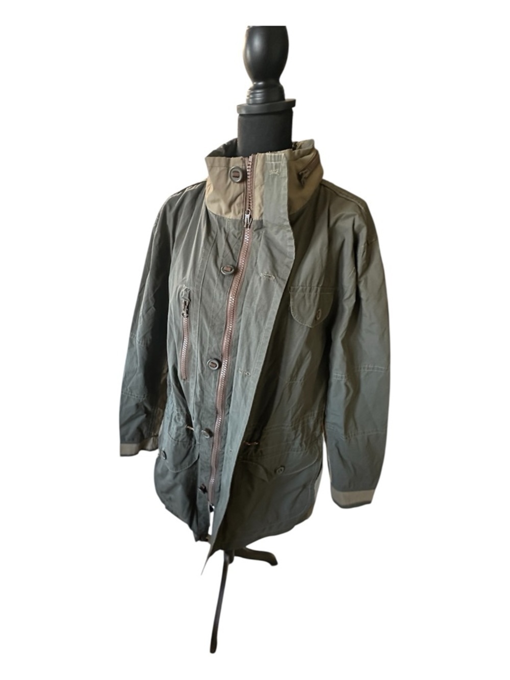 The Territory Ahead Olive Green Lightweight Anorak